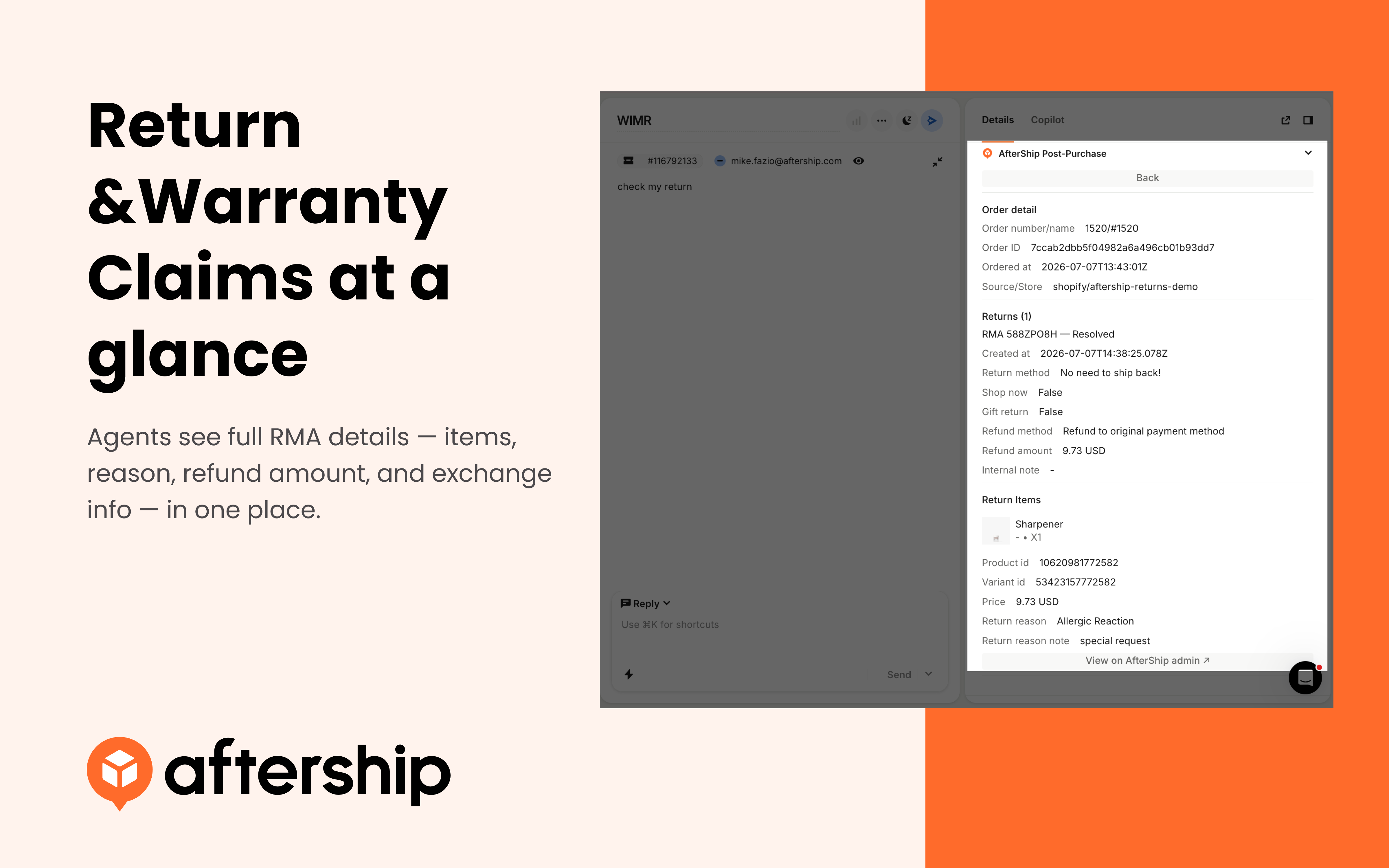 Return &Warranty Claims at a glance