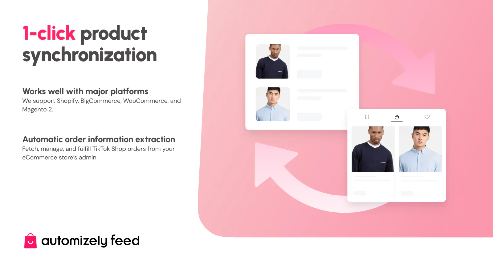 Sync products with one click